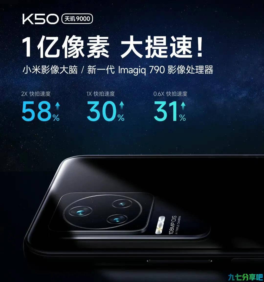 K50超大杯强到炸裂，1亿像素+120W+三星2K屏，价格3499元买吗？